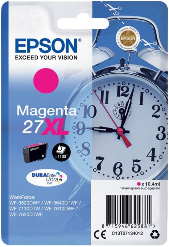 Epson 27XL Original Tintenpatrone C13T27134012 Magenta