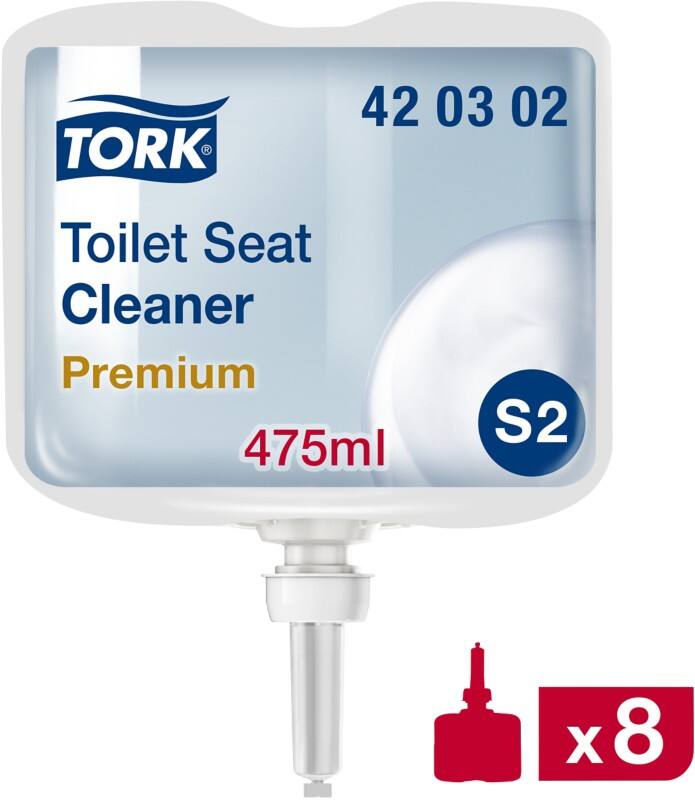 Nettoyant pour abattant de toilette Tork S2 Premium 8 Unités de 475 ml