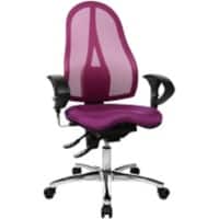 TOPSTAR Ergonomischer Bürostuhl Sitness® 15 Netzstoff, Stoff Lila