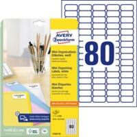 Étiquettes universelles mini AVERY Zweckform L7632-25 Blanc 35,6 x 16,9 mm 25 Feuilles de 80 Étiquettes