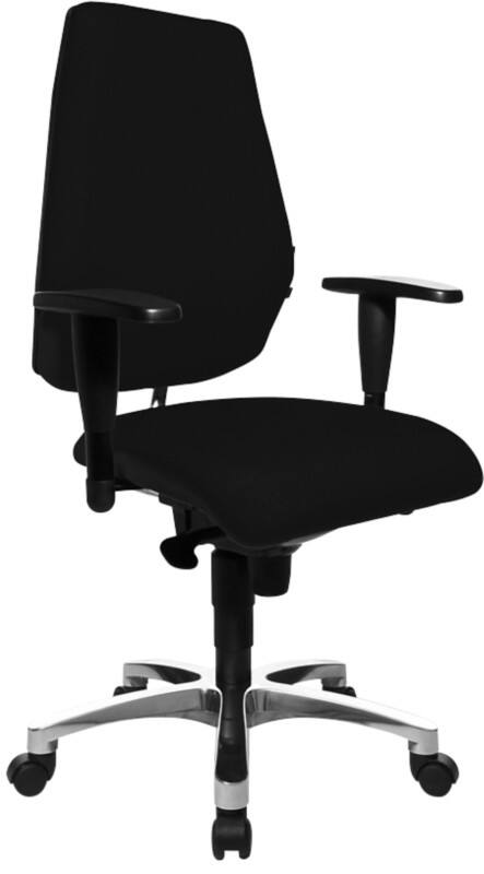 Siège de bureau Sitness 30 TOPSTAR Mécanisme synchrone Tissu Accoudoirs réglables en hauteur Siège réglable en hauteur Noir 110 kg