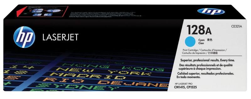 HP 128A Original Tonerkartusche CE321A Cyan