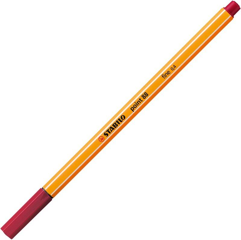 Stylo-feutre STABILO Point 88 0,4 mm Ogive Rouge