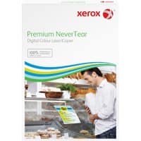 Xerox Premium NeverTear Selbstklebende Polyesterfolie DIN A4 Kopier-/ Druckerpapier 195 g/m² Matt Weiß 100 Blatt