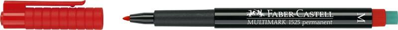 Faber-Castell Multimark OHP-Marker  Mittel Rundspitze, Filzspitze 1 mm Rot