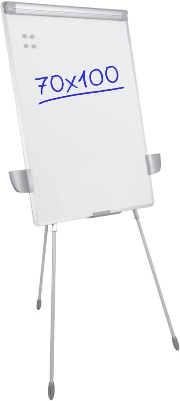 Chevalet de conférence Viking Executive Argenté, blanc Magnétique Hauteur réglable 70 x 100 cm