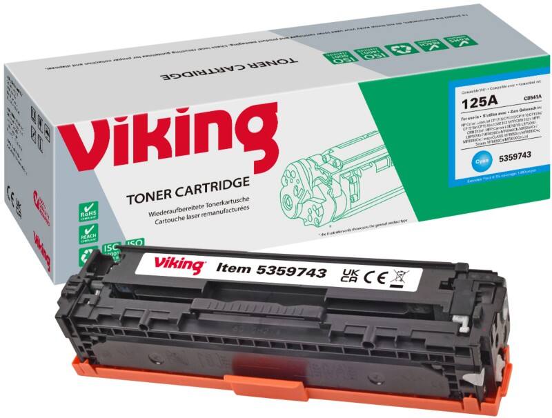 Viking 125A Kompatibel HP Tonerkartusche CB541A Cyan