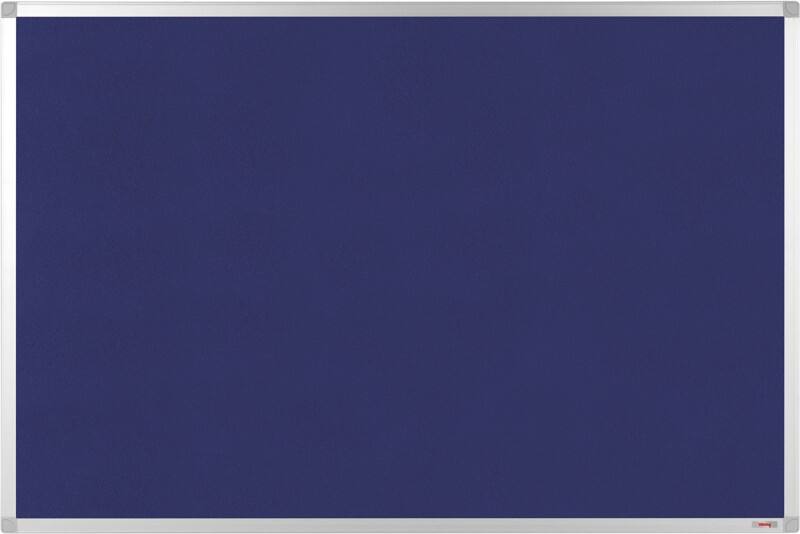 Tableau d’affichage Viking Non Magnétique Montage mural Feutre 60 (L) x 0,81 (P) x 45 (H) cm Aluminium Bleu