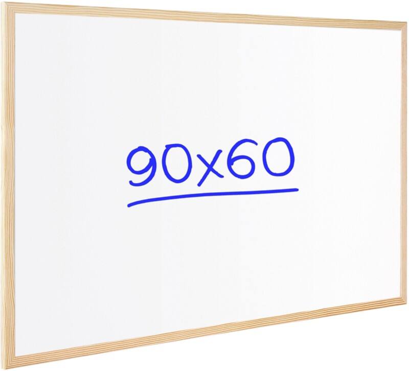 Viking Whiteboard Wandmontiert Nicht magnetisch Melamin Einseitig 90 (B) x 60 (H) cm