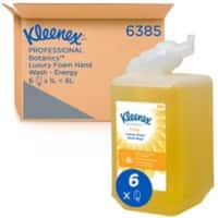 Recharge de savon mousse Kleenex Botanics 6385 Extrait d'arbre à thé & citron 6 x 1 l