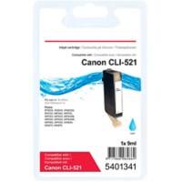 Cartouche jet d'encre Office Depot Compatible Canon CLI-521C Cyan