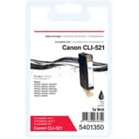 Cartouche jet d'encre Office Depot Compatible Canon CLI-521BK Noir