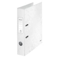 Classeur à levier Leitz Étroit 180° WOW A4 50 mm Blanc 2 Anneaux 1006 Carton laminé Portrait