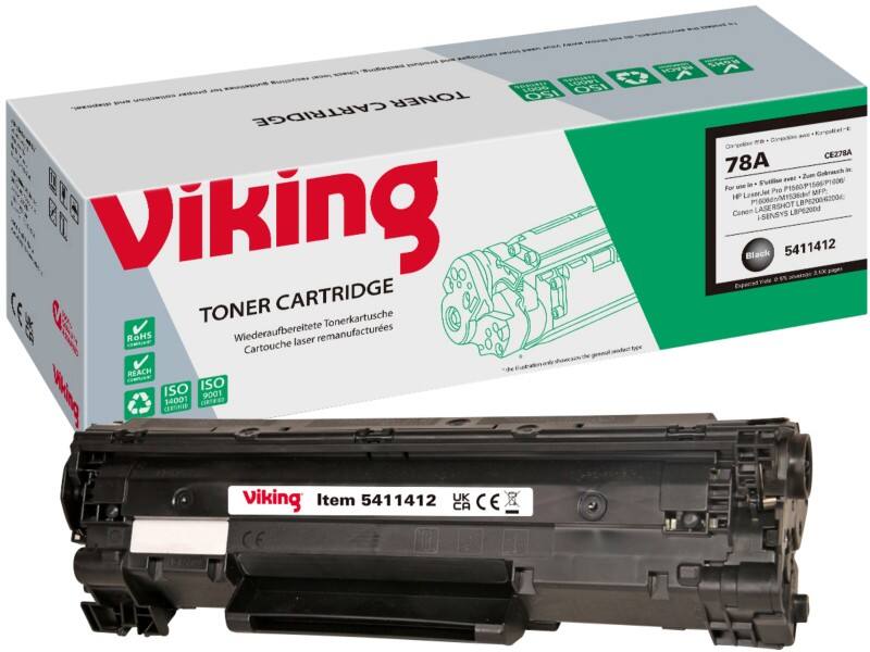 Toner Viking 78A compatible HP CE278A Noir