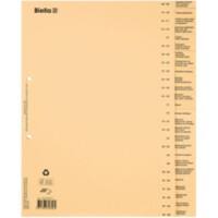 Intercalaires Biella A4 XL Brun 26 intercalaires 2 Perforations 464426.91 26 Feuilles