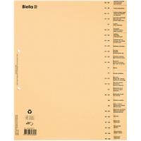 Biella Register DIN A4 Übergröße Braun 26-teilig 2 Löcher 26 Blatt