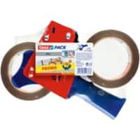 Dévidoir pour ruban adhésif d'emballage tesa Tesapack 57108 50 mm x 66 m Bleu, rouge 2 rouleaux