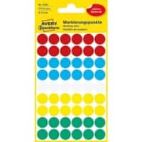 AVERY Zweckform 3088 Markierungspunkte Farbig assortiert 5 Blatt à 54 Etiketten