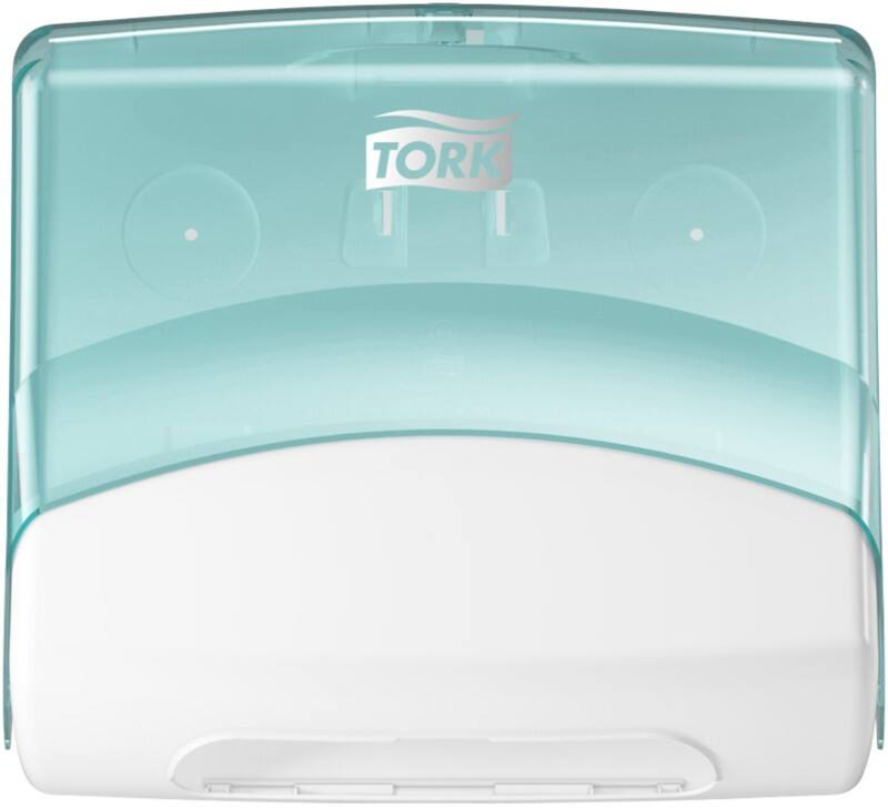 Distributeur d'essuie-mains Tork Performance 654000 Plastique Blanc, turquoise