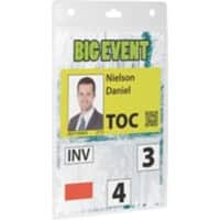 Badge à clip DURABLE Events 10,5 x 14,8 cm 20 Unités 