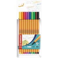 Stylo-feutre STABILO point 88 Pointe fine 0,4 mm Assortiment 10 unités