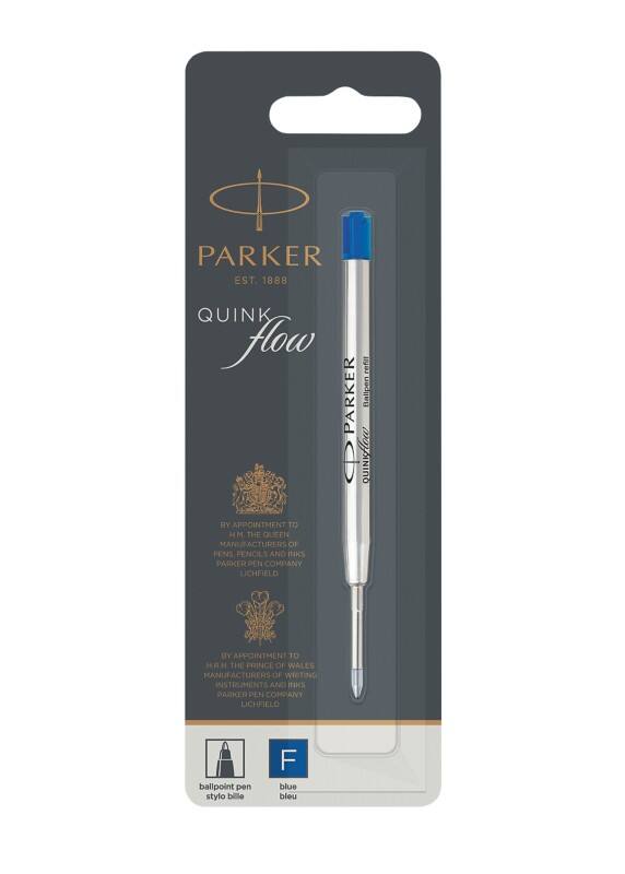 Recharge pour stylo bille Parker Quinkflow 0,8 mm Bleu