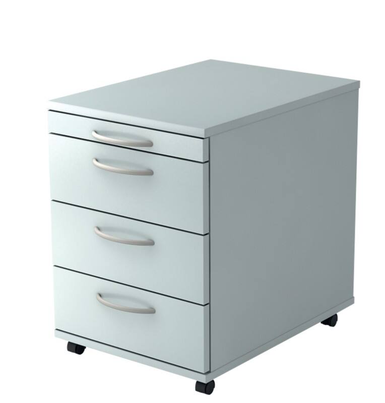 Hammerbacher Rollcontainer 4 Schübe 428 x 580 x 590 mm