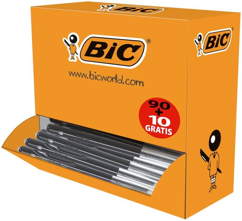BIC Kugelschreiber M10 0.4 mm Schwarz 100 Stück