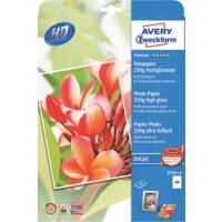 AVERY Zweckform Inkjet Premium Fotopapier Glänzend DIN A4 250 g/m² Weiß 20 Blatt