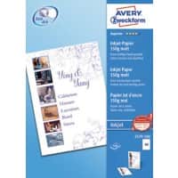 Brochure/Dépliant AVERY Zweckform 2579-100 Blanc Mat 150 g/m² 21 x 29.7 cm A4 100 Feuilles