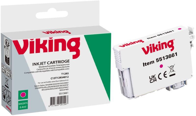 Viking T1293 Kompatibel Epson Tintenpatrone C13T12934012 Magenta