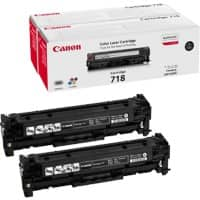 Toner 718BK2 D'origine Canon Noir Duopack 2 Unités