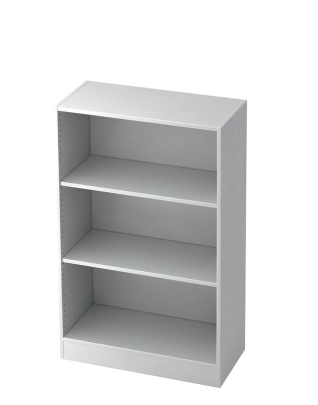 Bibliothèque Hammerbacher Bois 2 Étagères 800 x 400 x 1270 mm Blanc