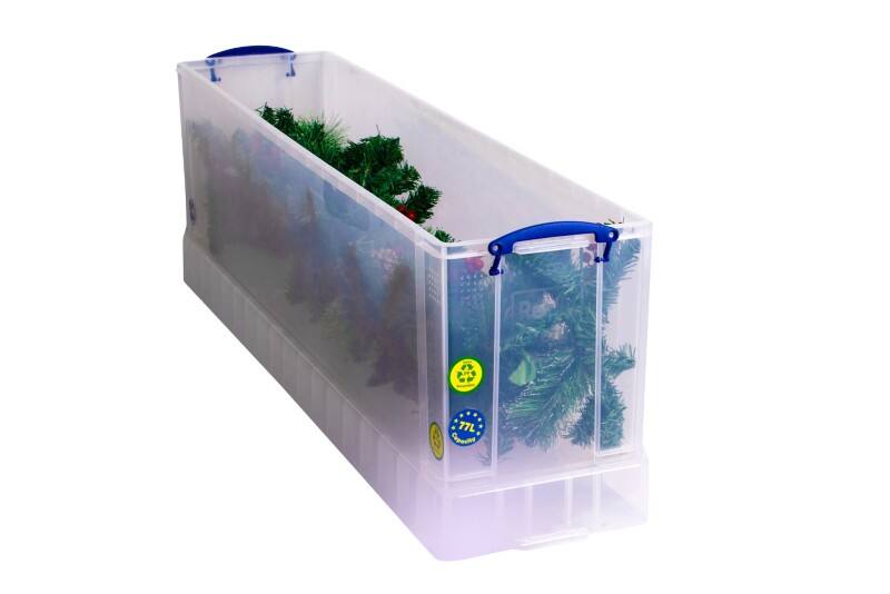 Really Useful Box Kunststoff Archivbox 77 L Transparent 27 x 35,5 x 120,1 cm