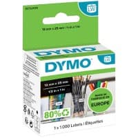 Dymo LW S0722530 / 11353 Authentic Mehrzwecketiketten Selbstklebend Weiss 12 x 24 mm