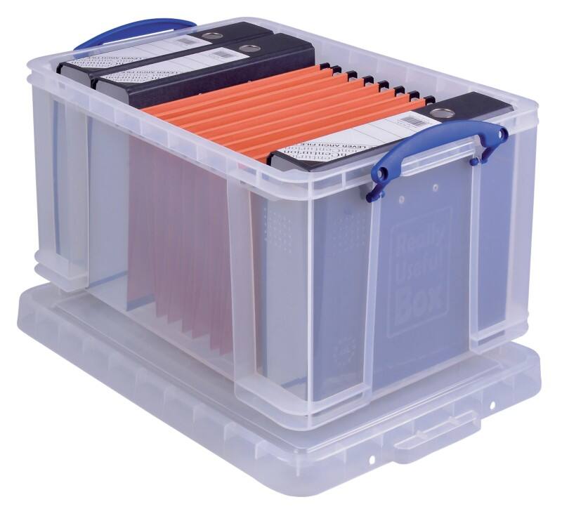 Really Useful Box Kunststoff Archivbox 48 L Transparent 40 x 31,5 x 60 cm