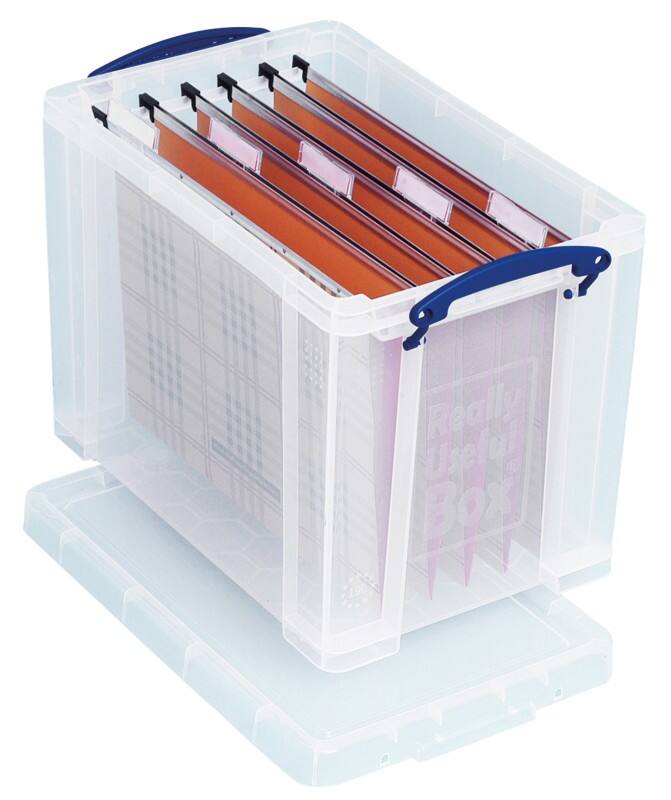Boîte de rangement Really Useful Box Plastique 24 L Transparent 27 x 29 x 46,5 cm