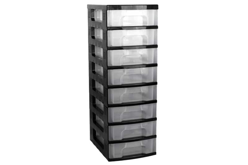 Module de rangement Really Useful Box Plastique 56 L Noir 30 x 42 x 92,5 cm