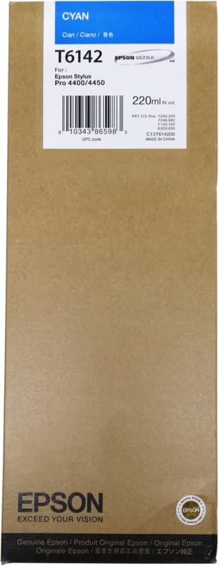 Cartouche jet d'encre Epson D'origine T6142 Cyan C13T614200