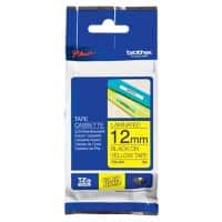 Ruban d’étiquettes Brother TZe-631 d’origine en continu Autocollantes Noir sur jaune 12 mm x 8 m