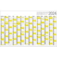Calendrier Bühner 2026 106,9 (L) x 66,5 (H) cm Blanc
