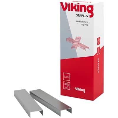 Viking 26/6 Heftklammern 5619465 Metall Silber 5000 Stück