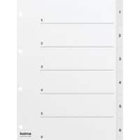 Kolma Register DIN A4 Weiß 6-teilig Perforiert Kolmaflex 1 bis 6