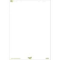 Bloc pour chevalet de conférence Ursus Green Page blanche 68 x 99 cm 80 g/m² 5 Unités de 20 Feuilles 