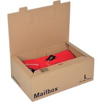 ColomPac Mail-Box Versandkarton L Braun 395 (B) x 250 (T) x 140 (H) mm 5 Stück