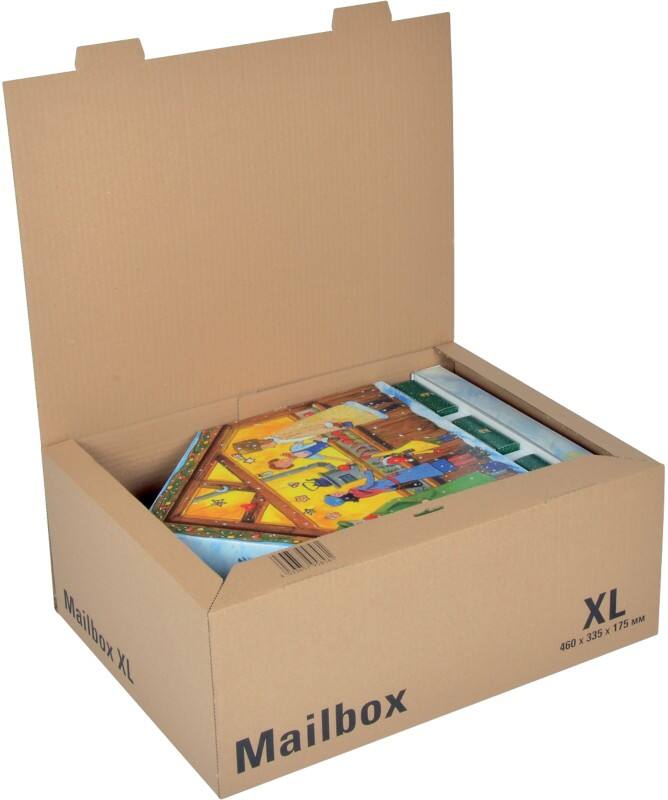 ColomPac Mail-Box Versandkarton XL Braun 460 (B) x 335 (T) x 175 (H) mm 10 Stück