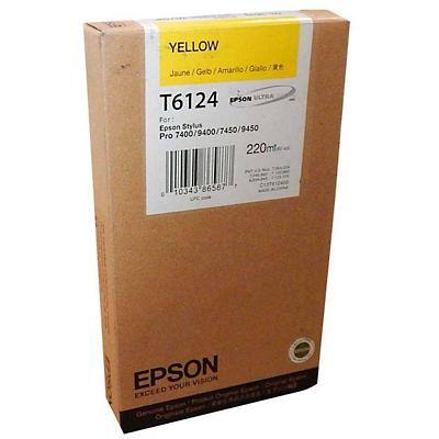 Epson T6124 Original Tintenpatrone C13T612400 Gelb