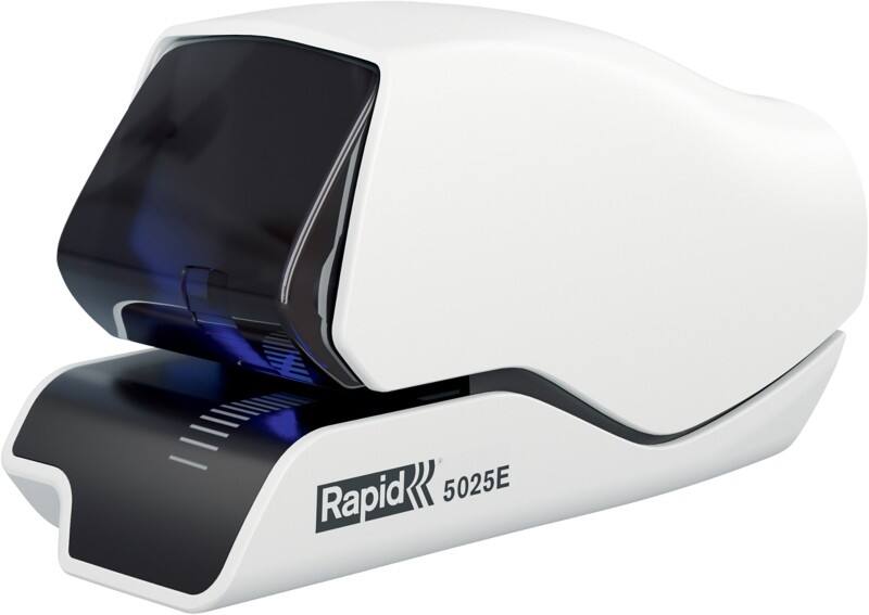 Rapid Supreme Elektroheftgerät 5025e Vollstreifen 25 Blatt Weiss Nr. 10 Kunststoff, Metall