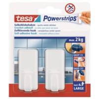 tesa Powerstrips Wandhaken Powerstrips Classic Large Weiss 29 (B) mm PS (Polystyrol) 2 Stück