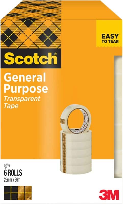 Scotch Klebeband Scotch Crystal Clear 508 Transparent 25 mm (B) x 66 m (L) PP (Polypropylen)  6 Rollen